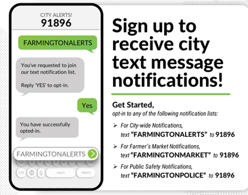 Farmington Public Safety text alert platform changes to TextMyGov