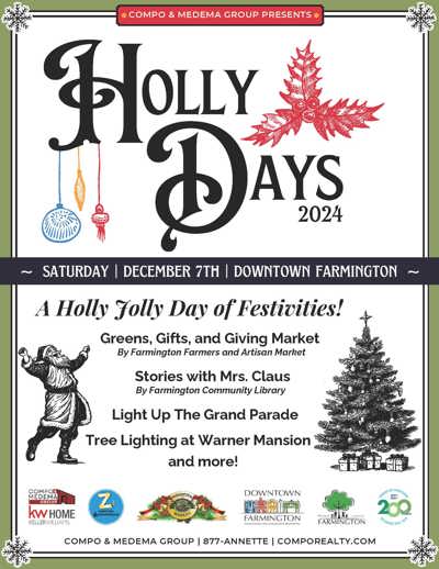 Farmington to celebrate season with Holly Days Dec. 7