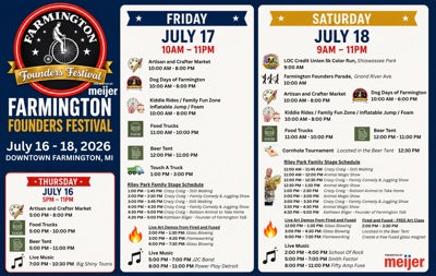 Founders Fest Calendar
