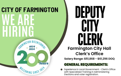 City of Farmington seeks to hire new Deputy Clerk